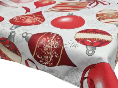 Спално бельо   Коледен текстил 2023 Коледна покривка за маса с тефлоново покритие Коледни топки